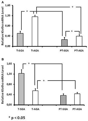 Klotho Gene and Protein in Human Placentas According to Birth Weight and Gestational Age